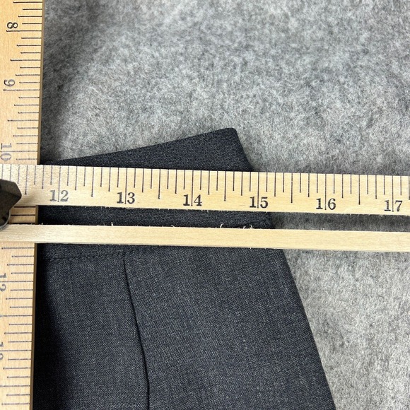 Eddie Bauer Pants Womens 8 Dark Gray Wool Straight Leg Stretch Career Trousers - Picture 10 of 13